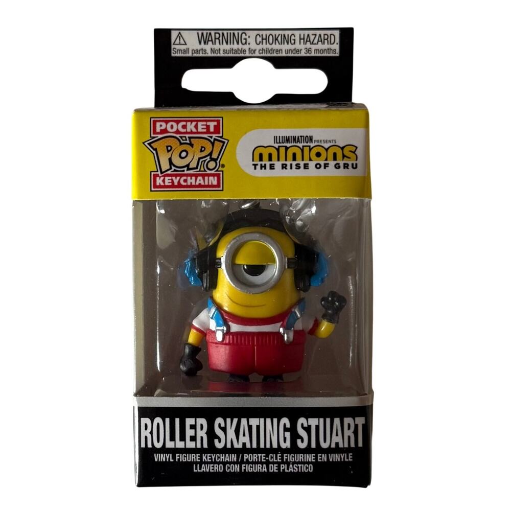 Pocket Pop! Keychain Minions Roller Skating Stuart NEW